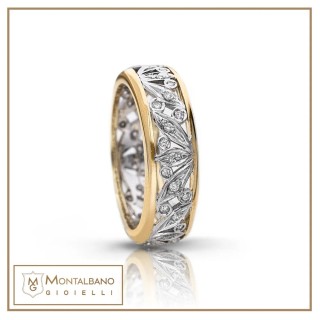 Anello Raggio di sole fascia  piccola| Gioielli De Nobili